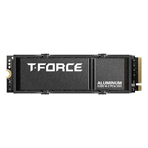 TEAMGROUP T-Force G70 PRO Aluminum Heatsink 1TB DRAM SLC Cache 3D TLC NAND NVMe InnoGrit PCIe Gen4x4 M.2 2280 Gaming Internal SSD Works with PS5 Read/Write 7400/6200 MB/s TM8FFH001T0C128 1TB G70 PRO w/ Heatsink