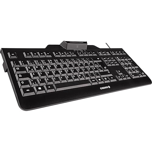 Cherry KC 1000, Smartcard TAA Compliant USB Keyboard (JK-A0104EU-2),Black