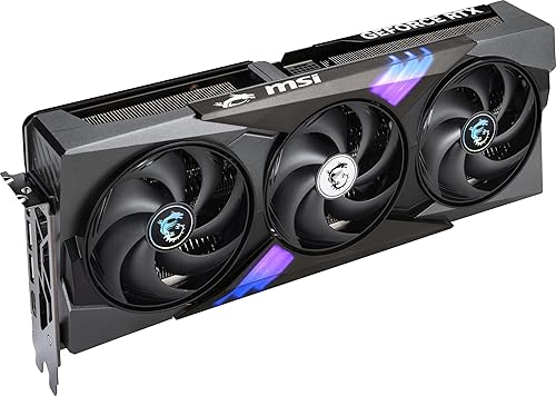 MSI Gaming RTX 5080 16G Gaming Trio OC Graphics Card (16GB GDDR7, 256-bit, Extreme Clock 2715 MHz, DisplayPort x 3 2.1a, HDMI 2.1b, NVIDIA Blackwell Architecture)