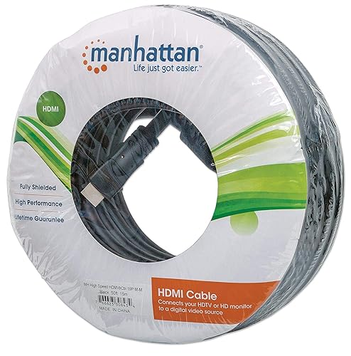 Manhattan 308434 High Speed HDMI Cable (Black)