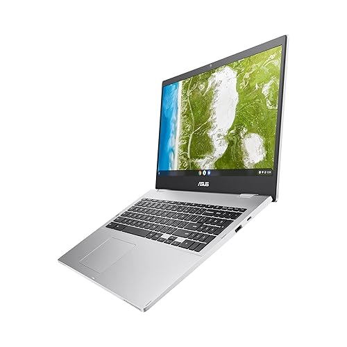 ASUS Chromebook CX1, 15.6 FHD NanoEdge Display, Intel Celeron N450, 128GB eMMC Storage, 8GB RAM, ChromeOS, CX1500CKA-BH01-CB Metallic Silver