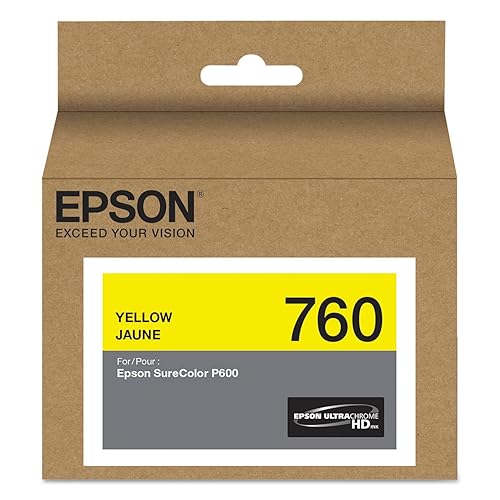 Epson T760420 760, Yellow Ink Cartridge
