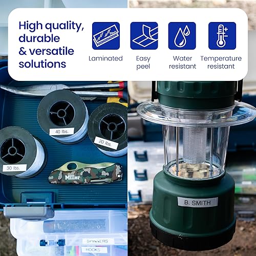 Brother Genuine TZe-S221G Black on White Extra-Strength Laminated Tape for P-Touch Label Makers, 9 mm Wide x 8 m Long