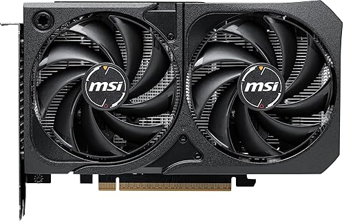 MSI Gaming RTX 5060 8G Shadow 2X OC Graphics Card (8GB GDDR7,TBA-bit, Extreme Performance: 2535 MHz, DisplayPort x3 2.1a, HDMI 2.1b, NVIDIA Blackwell Architecture)