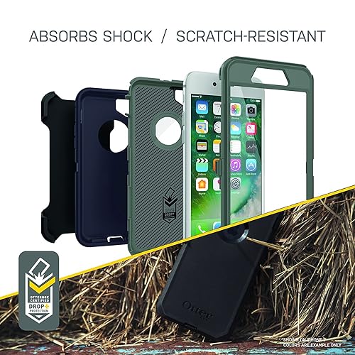 OtterBox iPhone SE 3rd & 2nd Gen, iPhone 8 & iPhone 7 (not Compatible with Plus Sized Models) Defender Series Case - Big SUR, Rugged & Durable, with Port Protection, Includes Holster Clip Kickstand Retail Packaging Big Sur