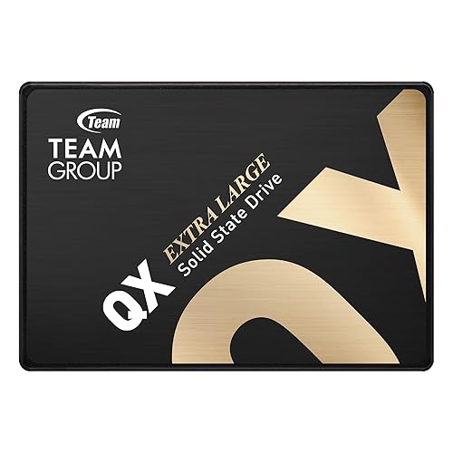 TEAMGROUP QX 4TB 3D NAND QLC 2.5 Inch SATA III Internal Solid State Drive SSD R/W Speed up to 500/460 MB/s 1000TBW Laptop & PC Desktop T253X7004T0C101 4TB Quantum (QX)