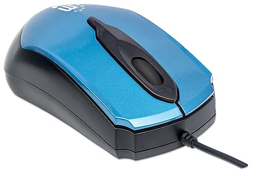 ICI177801 - MANHATTAN 177801 Edge Optical USB Mouse (Blue Black)
