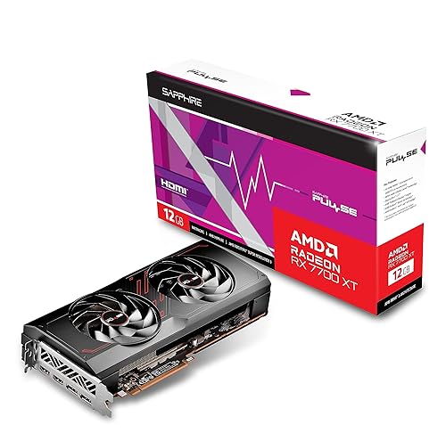 Sapphire 11335-04-20G Pulse AMD Radeon RX 7700 XT Gaming Graphics Card with 12GB GDDR6, AMD RDNA 3
