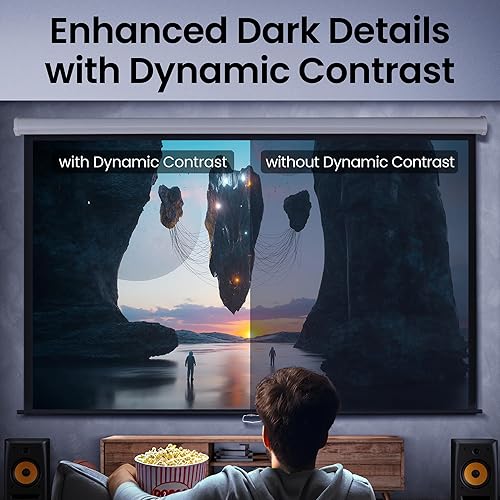 BenQ TK710STi 4K HDR Laser 3200 Lumens Movie and Gaming Short Throw Projector with 4ms Response Time | 240Hz Refresh Rate | HDR10 & HLG | Android TV with Netflix Chromecast & AirPlay | 3D Keystone Laser 100 @ 5 ft