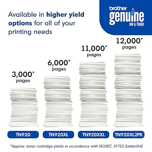 Brother Genuine TN920 Standard Yield Toner Cartridge