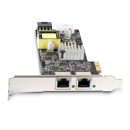 StarTech.com 2-Port 2.5Gbps NBASE-T PoE Network Card, Dual Intel I225-V, 802.3af/at PoE+ Multi-Gigabit NIC, Windows/Linux