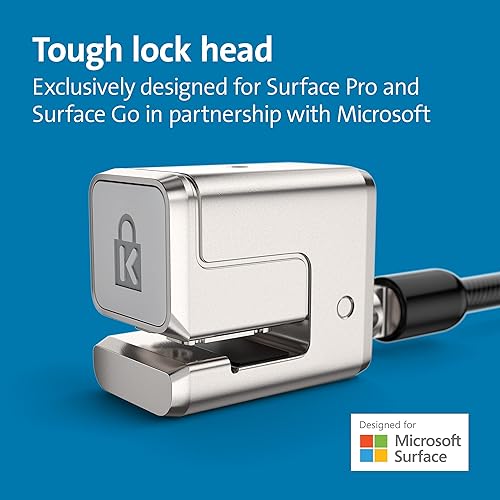 Kensington Keyed Dual Head Cable Lock for Surface Pro and Surface Go (K66646WW)