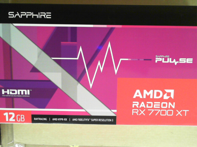 OPEN BOX - SAPPHIRE PULSE Radeon RX 7700 XT 12GB GDDR6 PCI Express 4.0 x16 Video Card 11335-04-20G