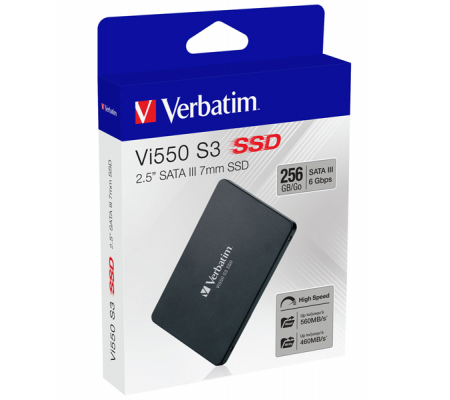 Verbatim Vi550 256 GB 2.5 Inch Sata III Internal SSD