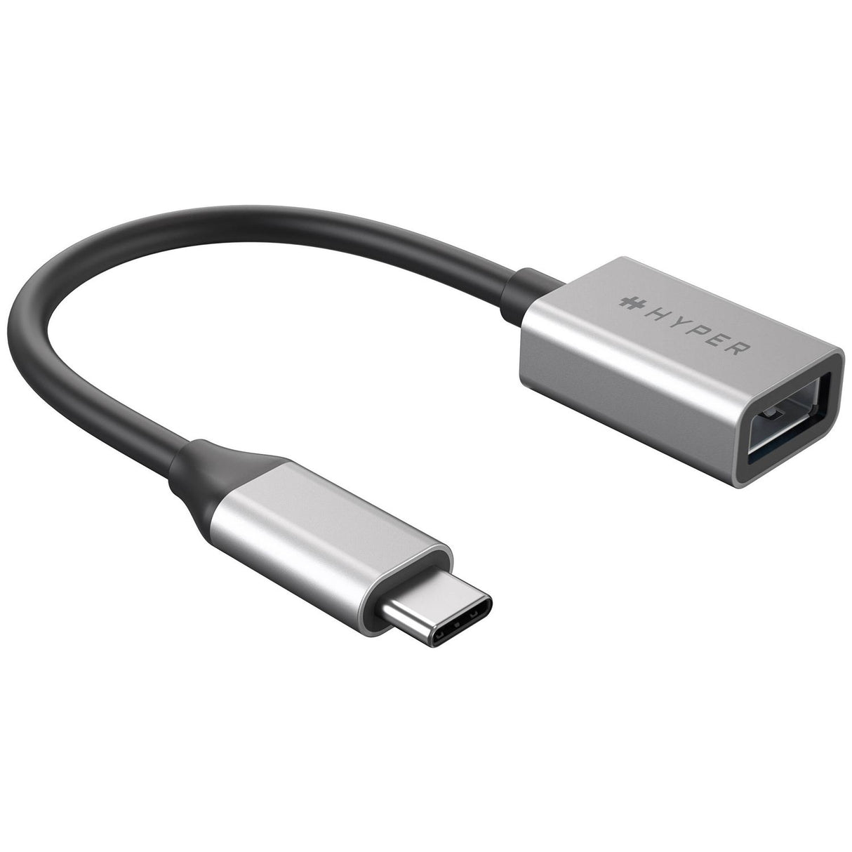 Hyper HyperDrive USB-C to USB-A 10Gbps Adapter - 1 x USB 3.1 (Gen 2) Type A - Female - 1 x USB Type C - Male - Silver