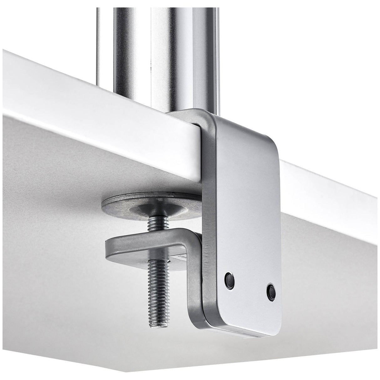 Atdec Triple Monitor arm Desk Mount - Flat and Curved up to 24in - VESA 75x75, 100x100 - Built-in arm Rotation Limiter - Quick Display Release - Tool-Free Adjustable Monitor Height, tilt, pan