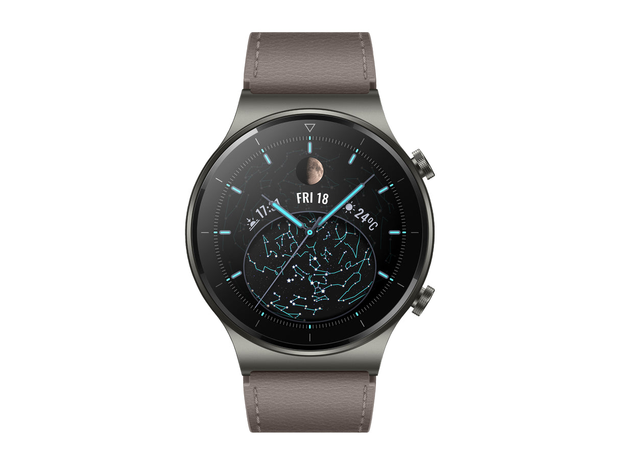 HUAWEI WATCH GT 2 Pro 46mm Nebula Gray, GPS, SpO2, 2-week Battery, Bluetooth Calling, Ski/Golf Modes (Canada Warranty)