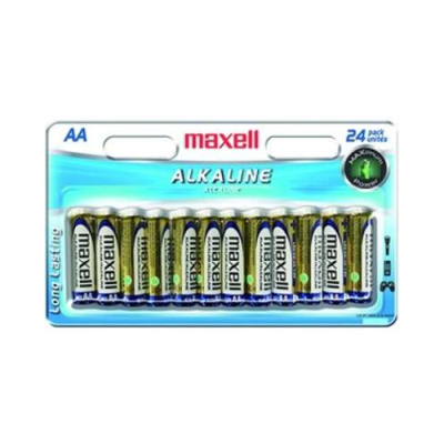 Maxell 723473 24-Pack AA Alkaline Battery Blister Pack