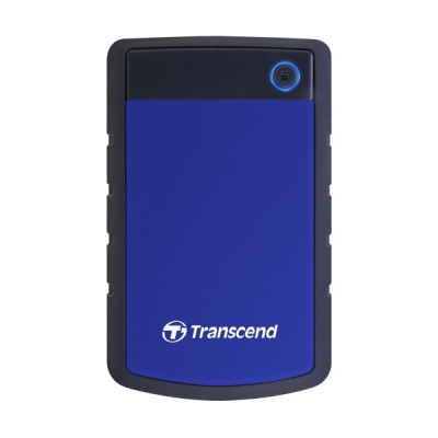 Transcend StoreJet 25H3B External 1 TB USB 3.0 Hard Disk Drive - Black/blue