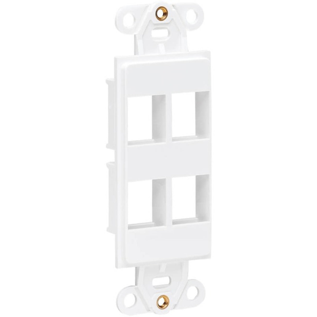 Tripp Lite Center Plate Insert, Decora Style - Vertical, 4 Ports