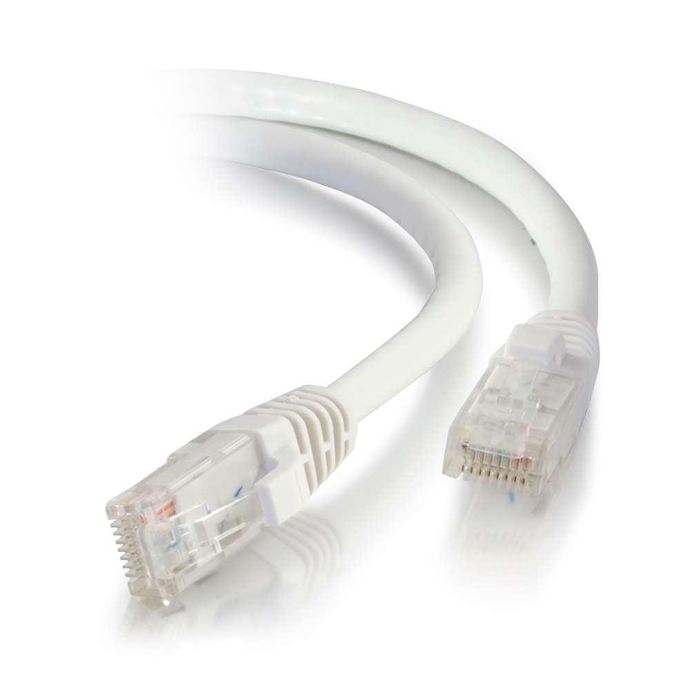 C2G 1ft Cat6a Snagless Unshielded (UTP) Ethernet Network Patch Cable – White
