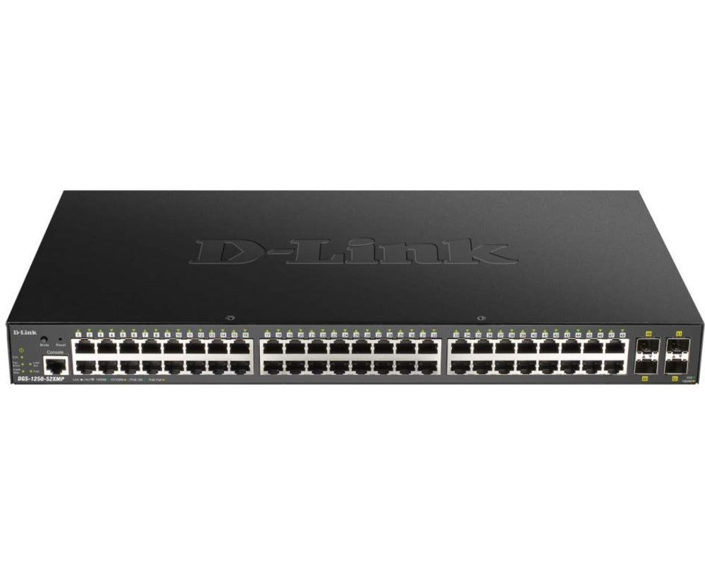 D-Link Compatible DGS-1250-52XMP-6KV 52 Port Gig Smart Poe Switch