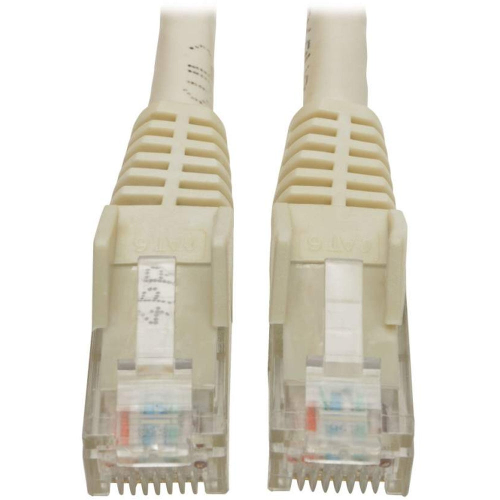 Tripp Lite Cat6 GbE Gigabit Ethernet Snagless Molded Patch Cable UTP White RJ45 M/M 4ft 4' - N201-004-WH