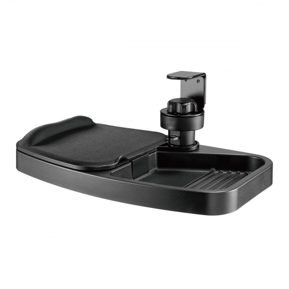 Tripp Lite Under-Desk Clamp Storage Tray W/ Built-In Mouse Pad & Wrist Rest