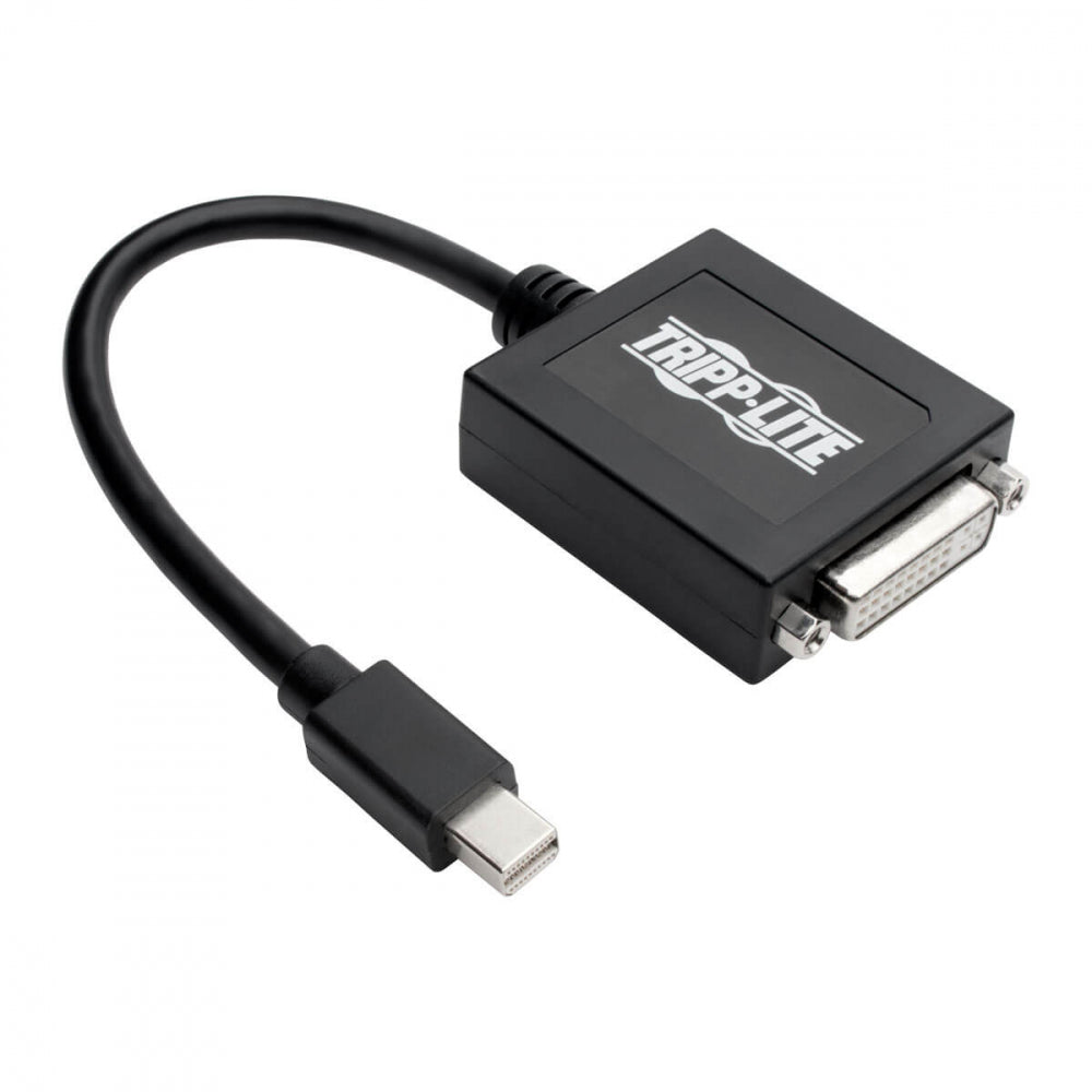 Tripp Lite P137-06N-DVIB Keyspan Mini DisplayPort To DVI Adapter, Video Converter For Mac/PC, Black (M/F), 6-in. (15.24 Cm)