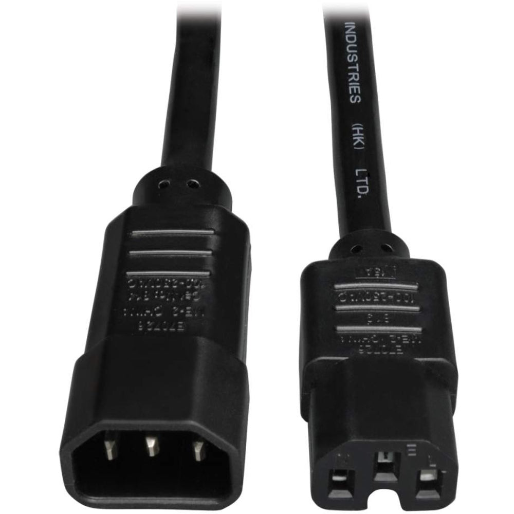 Tripp Lite 2ft Computer Power Cord 14awg 15a C14 To C15 Heavy Duty