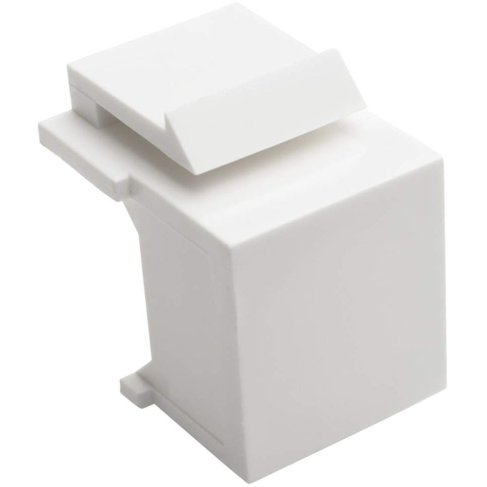 Tripp Lite Snap In Blank Keystone Jack Insert 10 Pack White