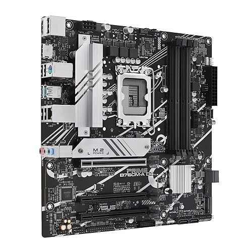 ASUS Prime B760M-A D4-CSM Intel B760 (LGA 1700) mATX Commercial CSM Motherboard, PCIe 4.0, DDR4, 2X M.2, 2.5Gb LAN, DP, 2X HDMI, SATA 6 Gbps, USB Type-C, Aura Sync, ASUS Control Center Express