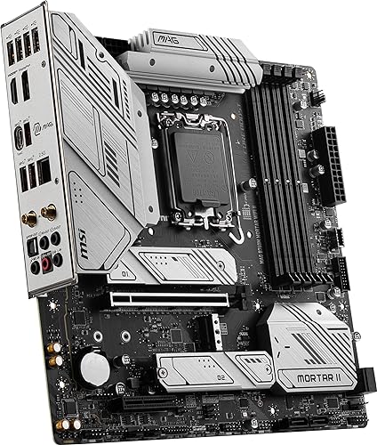 MSI MAG B760M Mortar WiFi II Gaming Motherboard (Supports 12th/13th/14th Gen Intel Processors, LGA 1700, DDR5, PCIe 5.0, M.2, 2.5Gbps LAN, USB 3.2 Gen2, Wi-Fi 6E, mATX)