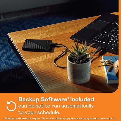 WD 6TB My Passport Portable External Hard Drive, Black, Includes Backup Software with Defense Against ransomware, and Password Protection - WDBR9S0060BBK-WESN Black 6TB PC