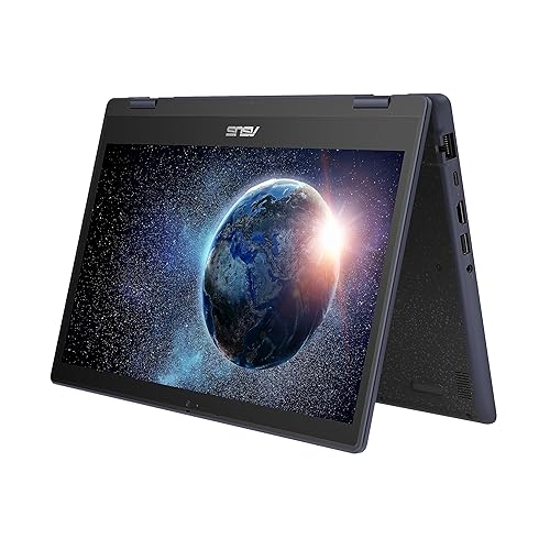 ASUS BR1402 BR1402FGA-P31T-CA Ruggedized 2 in 1 Touchscreen Laptop, 14 Full HD Display, Intel Core i3-N305, 8GB DDR5 RAM, 256GB PCIE G3 SSD + TPM, Wifi 6, Windows 11 Pro, Grey