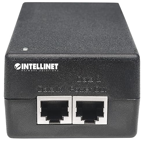 Intellinet Gigabit Ultra POE Injector PoE+ - Up to 60W Ultra Power Supply, 10/100/1000 Mbps, IEEE 802.3af/802.3at Compliant, Metal housing – 3 Yr Mfg Warranty - 561235