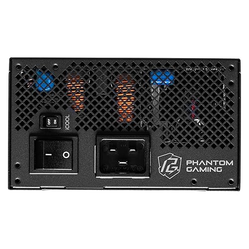 ASRock PG 1600G ATX 3.1 1600W Power Supply PCle5.1 10 Years Warranty Fully Modular Japanese Capacitor Phantom Gaming PG-1600G 80 Plus Gold Cybenetics Platinum 12V-2x6 Cables Gold Phantom Gaming 1600W