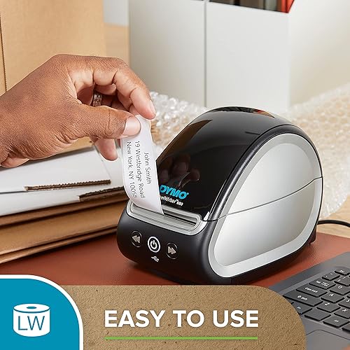 DYMO LW Durable Industrial Labels for LabelWriter Label Printers, White Poly, 2-5/16” x 4”, 1 Roll of 300 2-5/16” x 4” Standard Packaging