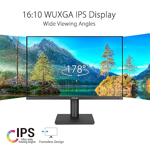 ASUS 24” Docking Monitor (BE248CFN) – WUXGA (1920x1200), IPS, 100Hz, Frameless, USB-C Docking, RJ45, Speakers, Height Adjustable, HDMI, Daisy-Chain, Eye Care, Wall Mountable, 3 yr Warranty