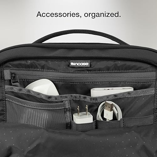 Incase A.R.C. Daypack 24L – Travel Backpack and Laptop Bag for School - Fits up to 16 inch Laptop - 4 Zippered Compartments, 2 Water Bottle Pockets - Commuter and College Backpack - Black