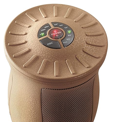 Lasko Designer Series Ceramic Space Heater-Features Oscillation, Remote, and Built-in Timer, Beige Beige Heater