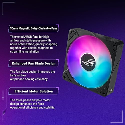 ASUS ROG RYUYJIN III 360 ARGB Extreme All-in-one AIO CPU Liquid Cooler, AMD Ryzen 9000 & Intel Core Ultra Ready, Asetek Gen8 V2 Pump; high Airflow & Static Pressure Magnetic Fans ARGB Extreme 360mm|Black