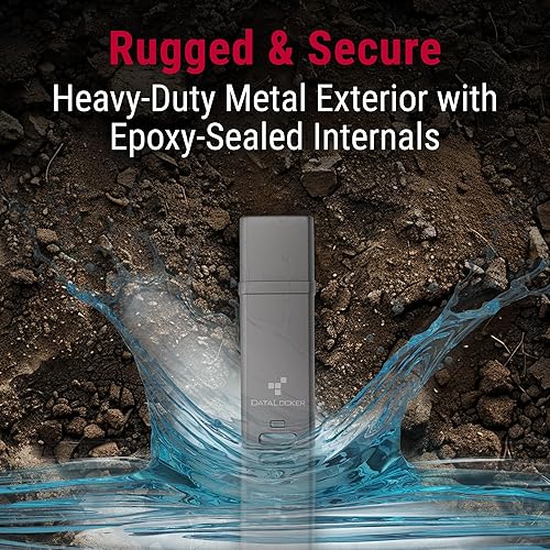 DataLocker DL GO Encrypted USB Flash Drive | USB 3.2 Gen 1 | AES 256-bit XTS | FIPS 197 | IP68 Rugged | TAA Compliant - 64GB 64GB Flash Drive