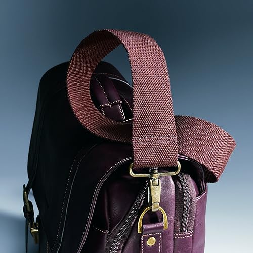 Samsonite Colombian Leather Flap-Over Messenger Bag, Brown, One Size One Size Brown