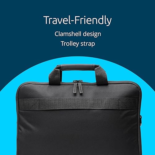 Kensington EQ 16 Laptop Carrying Case, Protective with Padded Straps and Compartments, Clampshell Design, Made from 23.0 x 250ml Plastic Bottles - for Laptops Up to 16 (K60390WW)