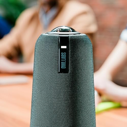 Meeting Owl 4+ 360-Degree, 4K Smart Video Conference Camera, Microphone, and Speaker (Automatic Speaker Focus, Smart Zooming, and Noise Equalizing)