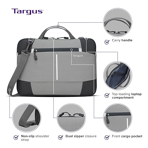 Targus 13 Laptop Cover Protective Computer Sleeve for Laptop or Shoulder Bag Compatible with Apple MacBook Air Surface Lenovo and Dell Laptops Up to 13 inches Reflective Accents, Black (TSS92204)