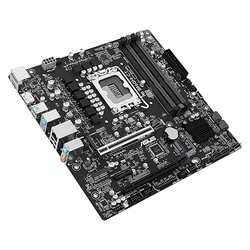 ASUS PRO B860M-CT-CSM Intel® B860 (LGA 1851) mATX Motherboard, PCIe 5.0, DDR5, 2X M.2, Intel® 1G LAN, 2X DP, HDMI, USB Type-C®, TPM IC onboard with Enhanced Security, Reliability and Manageability