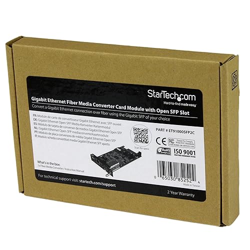 Startech.com Gigabit Ethernet Fiber Media Converter Card Module with Open Sfp Slot - 1 X Network (r Open SFP Gigabit LC (Module)