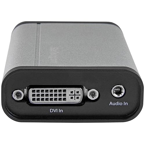 StarTech.com DVI Video Capture Card - 1080p 60fps Game Capture Card - Aluminum - Game Capture Card - HD PVR - USB Video Capture (USB32DVCAPRO) DVI at 1080p60fs